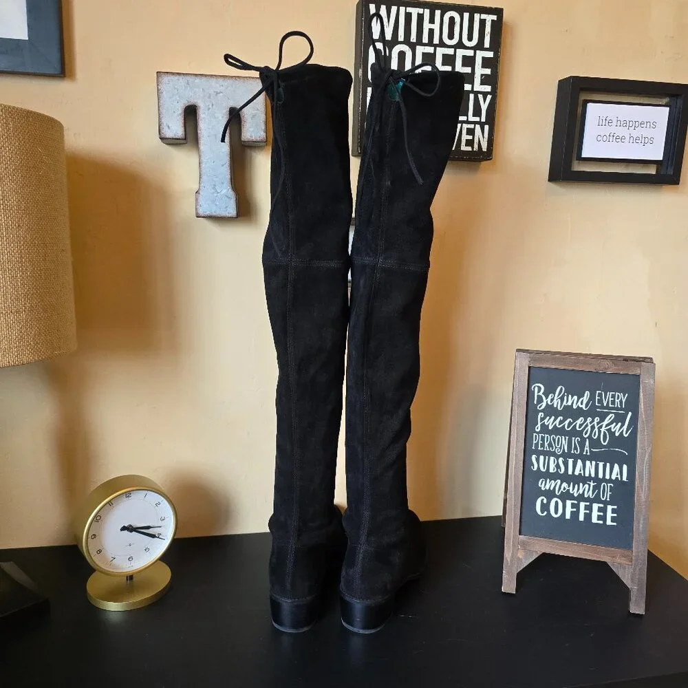 LNWOT  -  STUART WIETZMAN Over the Knee Suede Boots sz 8